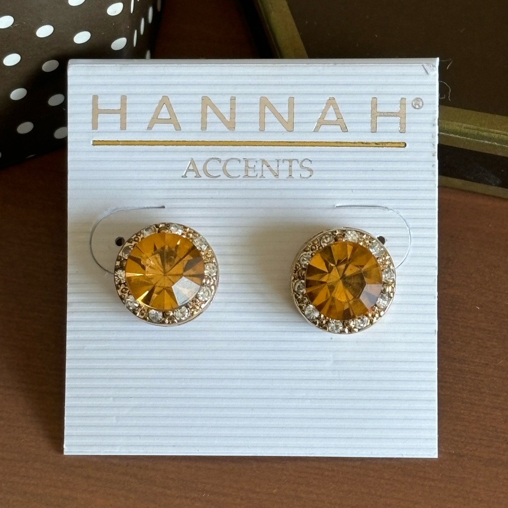Elegant Round Rhinestone Earrings
